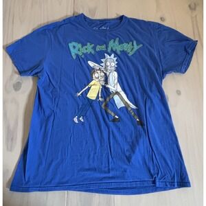 Rick & Morty T-shirt Size Large Blue Adult Swim Ripple Junction 2018